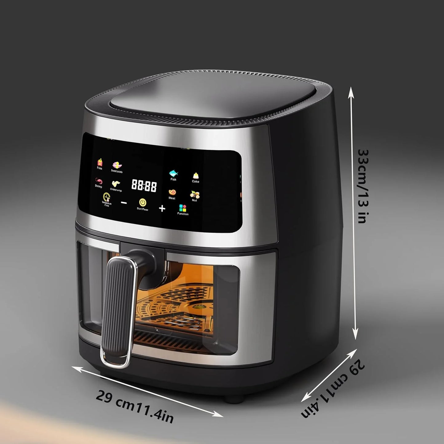 Friteuza cu aer cald, Air Fryer 10L, 2400 W